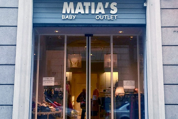 Matia's Baby Outlet Negozi per bambini Milano Conosco un posto