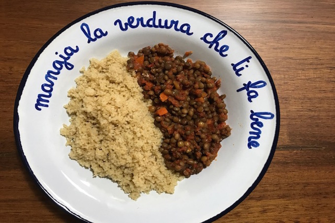 #ConoscoUnaSchiscia: cous cous con lenticchie